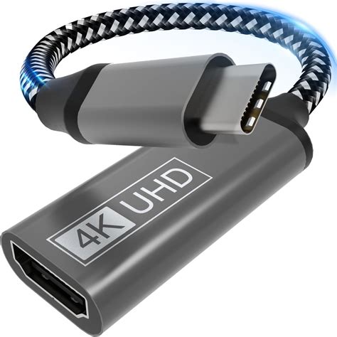 Usb C To Hdmi Adapter Type C To Hdmi 4k Adapter Compatible With Thunderbolt 3 Video Audio