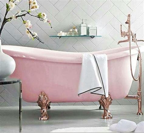 Pink Tub Pink Bathtub Pink Tub Shabby Chic Bathroom