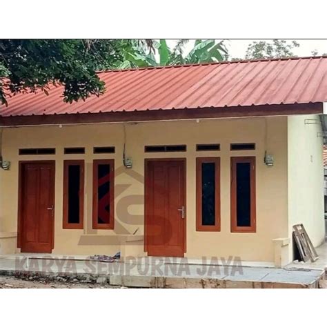 Jual Paket Kusen Hemat 10 Kontrakan Model 1 Pintu 2 Jendela Kayu Jati