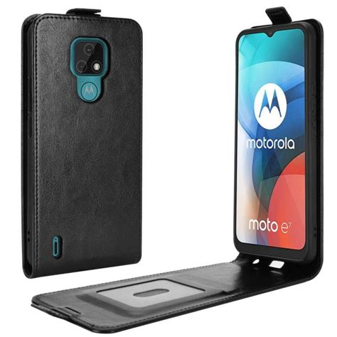 Motorola Moto E7 Vertical Open Flip Case