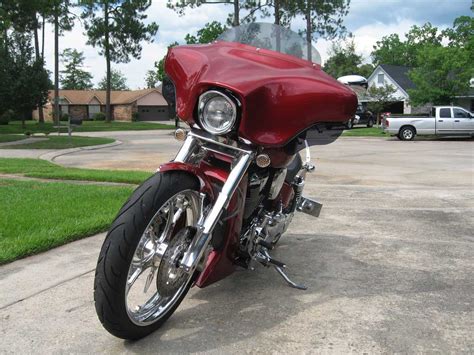 Harley Batwing Fairing On A Honda VTX Bareass Choppers Motorcycle