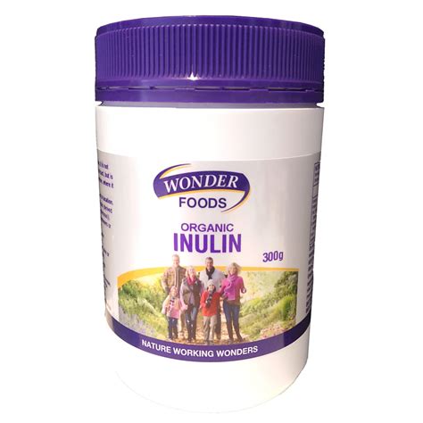 Wonder Foods Organic Inulin Prebiotic Fibre Australian Vitamins