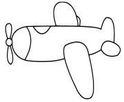 Coloriage Avion Imprimer Dessin Avion