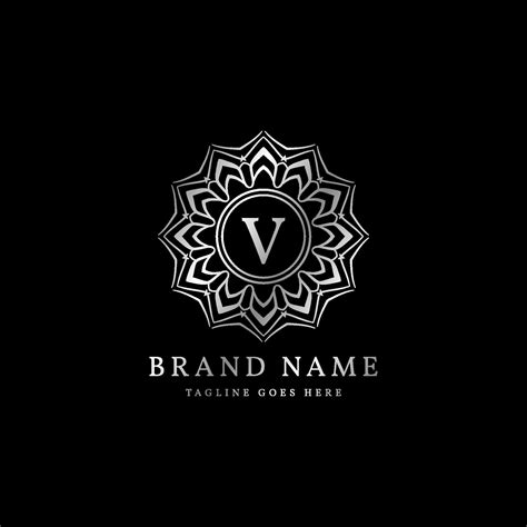 Abstract Round Luxury Letter V Logo Design For Elegant Fashion Brand