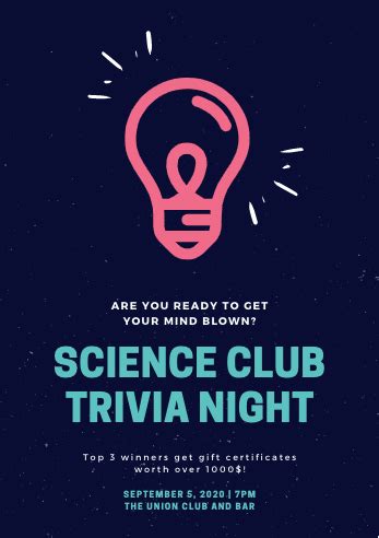 Free Trivia Night Invitations for You to Advertise Your Event - Trivia ...