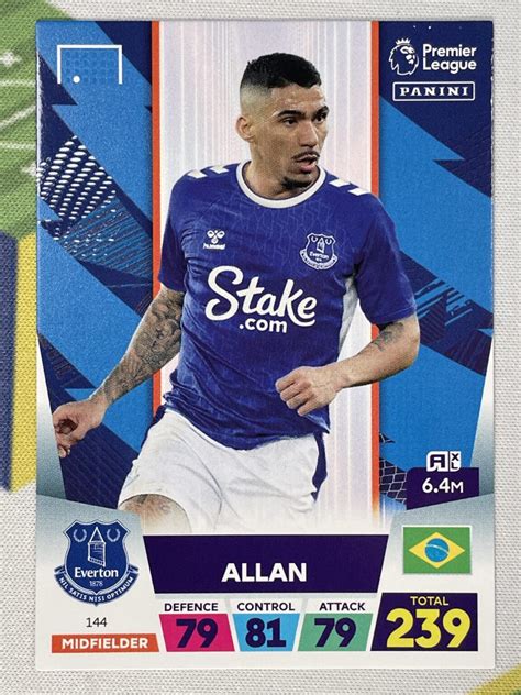 Allan Everton Base Panini Premier League Adrenalyn Xl Card