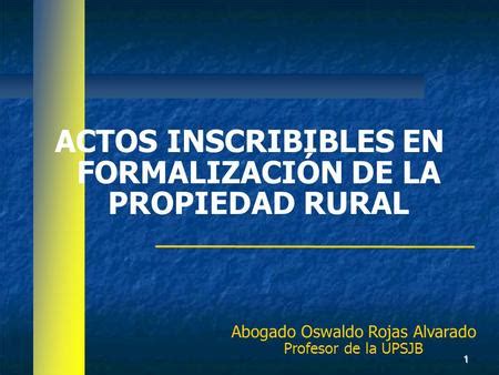 ACTOS INSCRIBIBLES EN EL REGISTRO DE PREDIOS Ppt Descargar