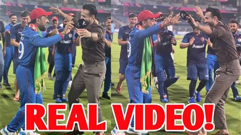 Irfan Pathan And Rashid Khan Dance Together After Afg Vs Pak Rashid