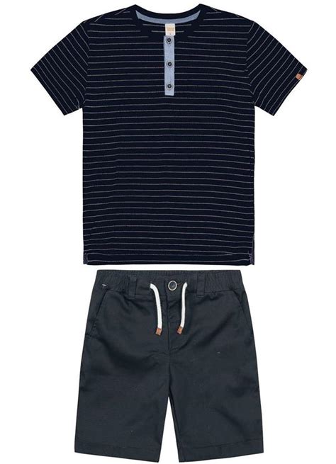 Conjunto Infantil Masculino Azul Trick Nick