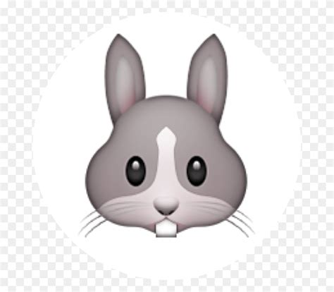 Bunny Emoji Iphone Rabbit Emoji, Rodent, Mammal, Animal HD PNG Download - FlyClipart