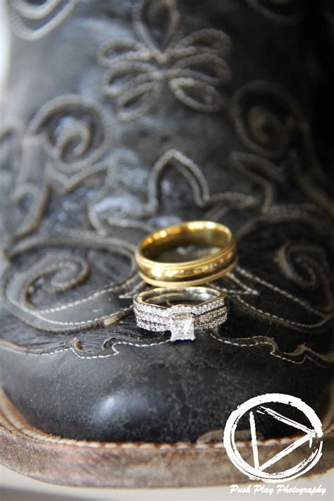 Country Wedding Cowboy Boots Cowboy Ring Shot Corral Boots