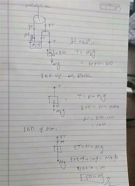 A Man Of Mass M Is Standing On A Platform Of Mass M And Holding A