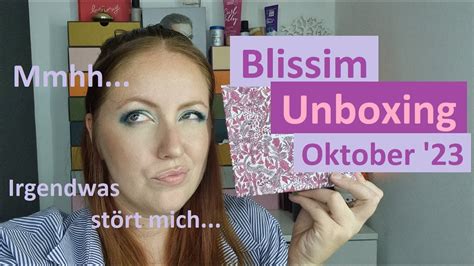 Irgendwas stört mich Blissim Unboxing Oktober 2023 Fall Favorites