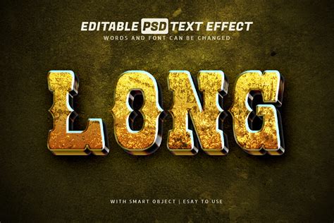 Long Text Effect 3d Style Editable Graphic by aglonemadesign · Creative ...