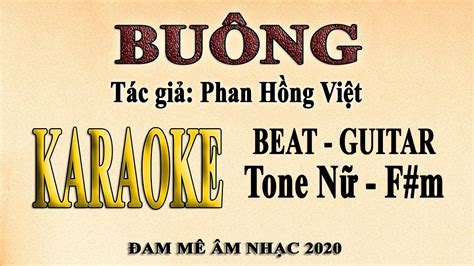 Karaoke BUÔNG Triều Linh Tone Nữ YouTube