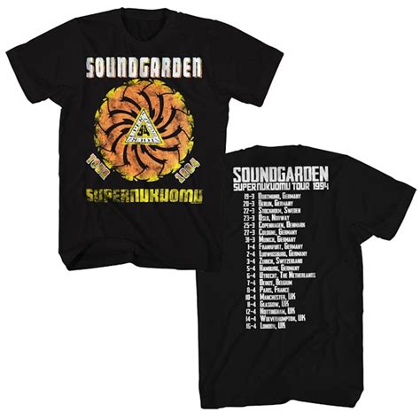 Soundgarden T-Shirt | Superunknown Tour Soundgarden T-Shirt (Reissue)