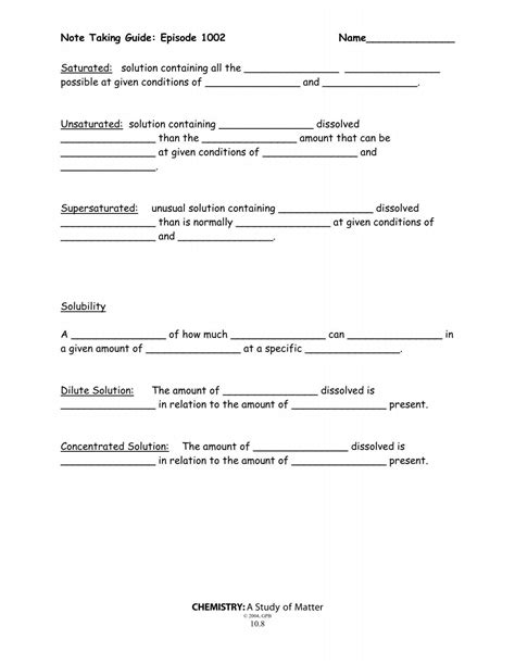 Note Taking Guide