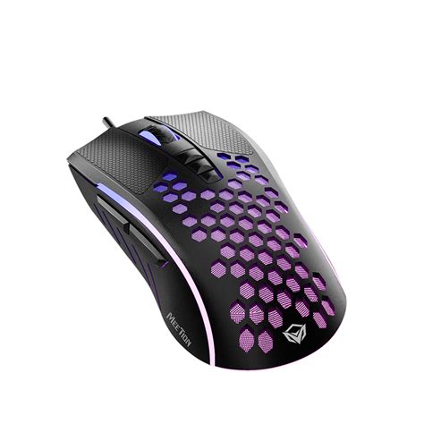 Meetion Best Lightest Lightweight Honeycomb Gaming Mouse Gm015