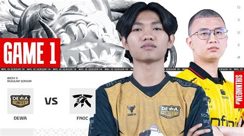 Dewa United Esports Vs Fnatic Onic Regular Season Week Day Game