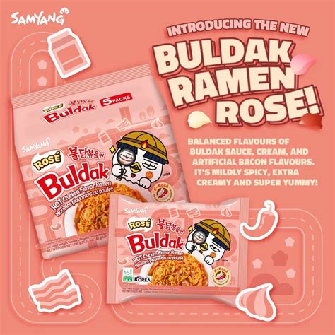 Samyang Buldak Rosé Extra Creamy K Rose Stir Fried Hot Chicken Ramen