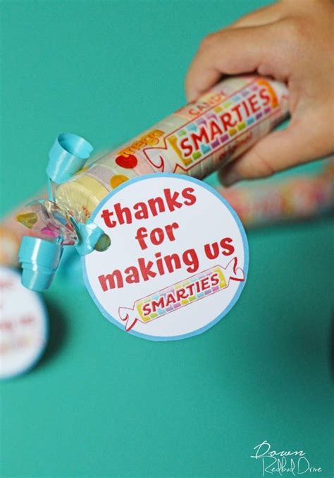 Smarties Teacher T Diy Free Printable T Tags