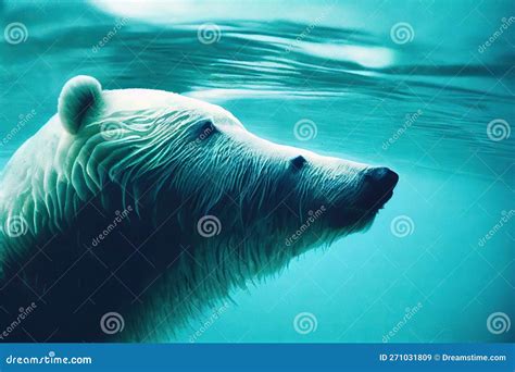 Polar Bear in Its Natural Habitat in Arctic in Winter Stock ...