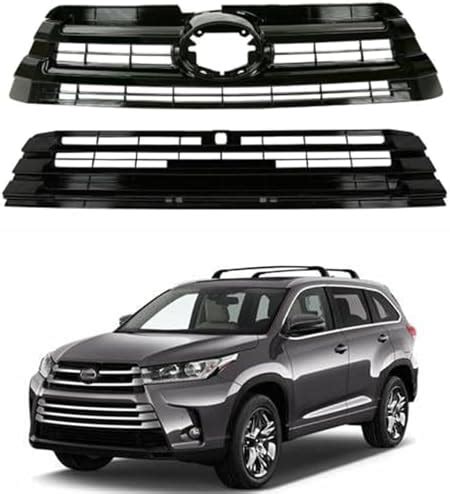 Amazon Waltyotur Front Upper Lower Grille Black Automotive