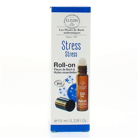 ELIXIRS CO Les Fleurs De Bach Authentiques Stress BIO Roll On 10 Ml