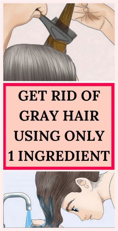 Get Rid Of Gray Hair Using Only 1 Ingredient Grey Hair White Hair Baking Soda Shampoo