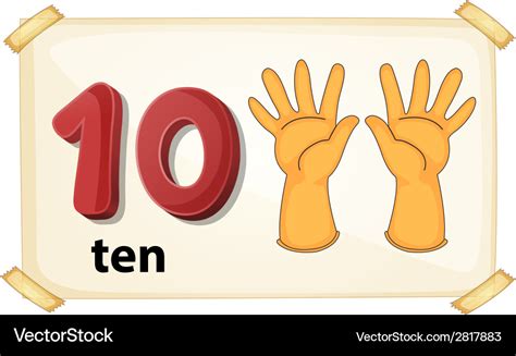 Number 10 Royalty Free Vector Image Vectorstock