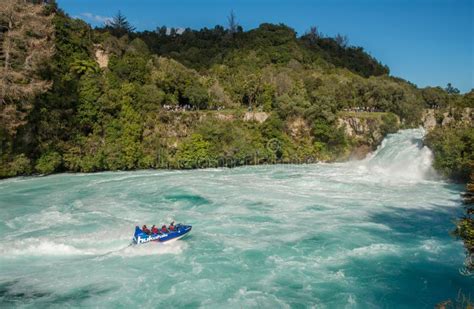 Tourist Adventure in Huka Falls with Huka Jet Boat in Taupo, New ...