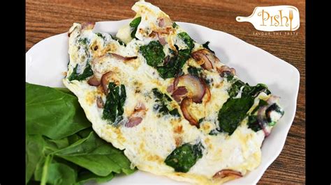 Spinach Egg White Omelette Youtube