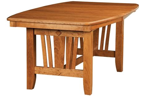 Medina Modern Wood Trestle Table Countryside Amish Furniture