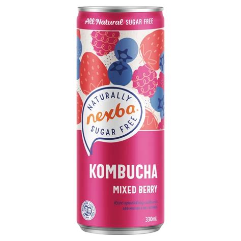 Nexba Mixed Berry Kombucha 330 ml Zakupy online z dostawą do domu