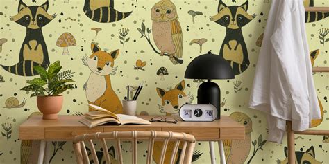 Cute Forest Animals wallpaper | Happywall