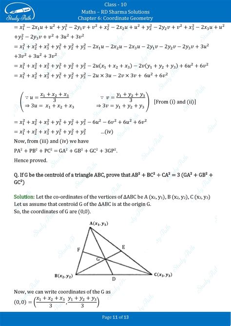 RD Sharma Solutions Class 10 Chapter 6 Exercise 6.4 Coordinate Geometry