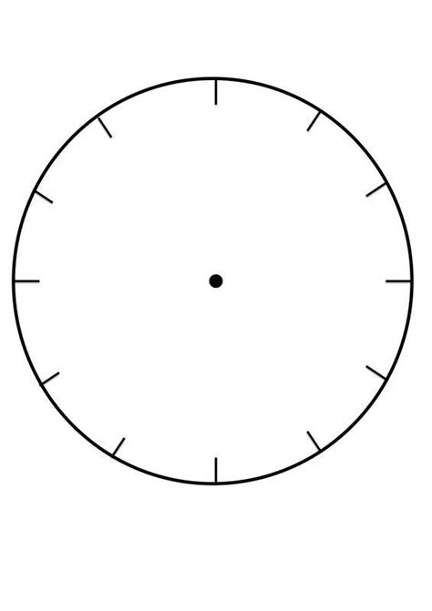 Free Blank Clock Faces Printables