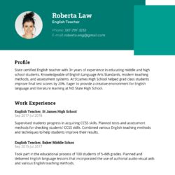 Usher Resume Example & Writing Guide — CVBLADE