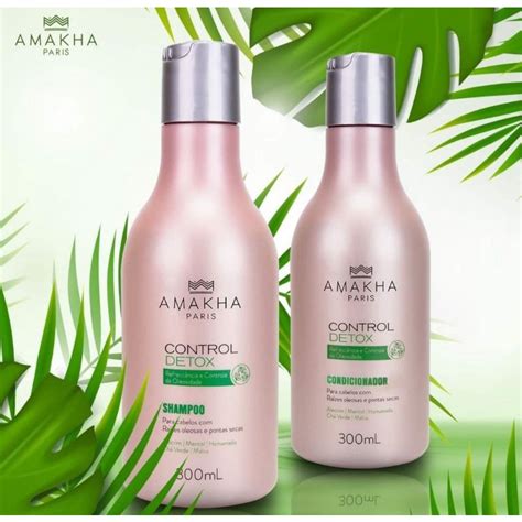 Kit Shampoo E Condicionador Detox Amakha Paris Shopee Brasil