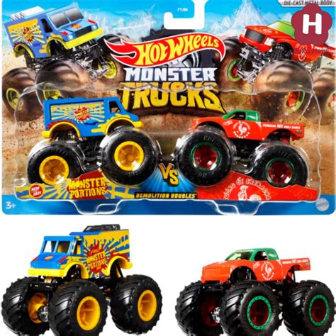 Jual Hot Wheels Monster Trucks Double Demolition Isi Pc Ori Sni Seri Baru Skala Hotwheels