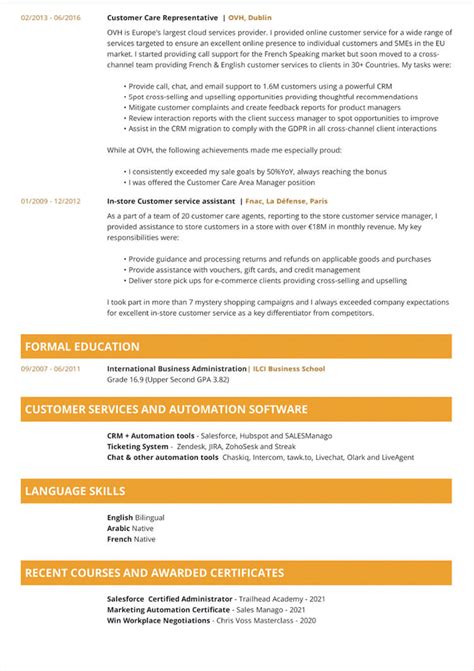 Customer Service CV Example Writing Guide Cvonline Me 2022