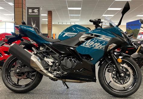 New 2021 Kawasaki Ninja® 400 Abs Pearl Nightshade Teal Metallic Spark Black Sport Motorcycle