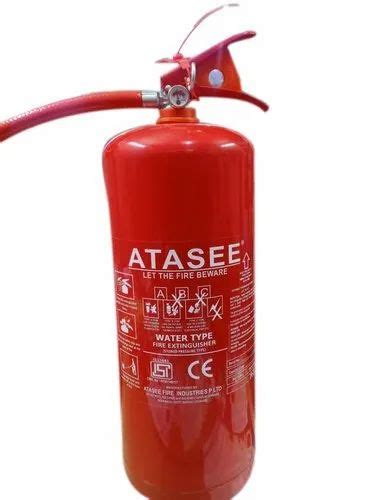 Mild Steel Abc Atasee Water Type Fire Extinguisher Capacity Liter