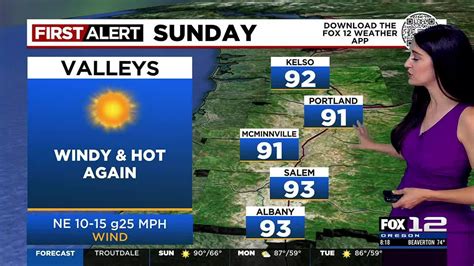 First Alert Sunday Morning Fox 12 Weather Forecast 5 14 Youtube