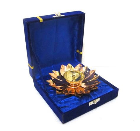 Lotus Diya Gms Inches Brass Copper House Home H H