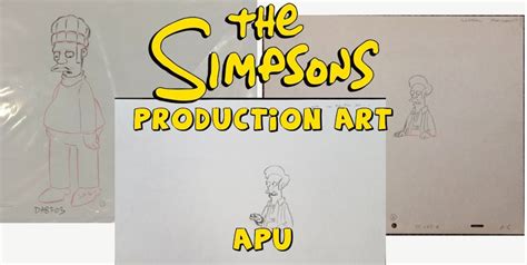 Apu Nahasapeemapetilon Original Production Drawings