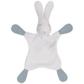 Doudou Plat Peluche Lapin Dpam Du Pareil Au Meme Blanc Blanche Bleu