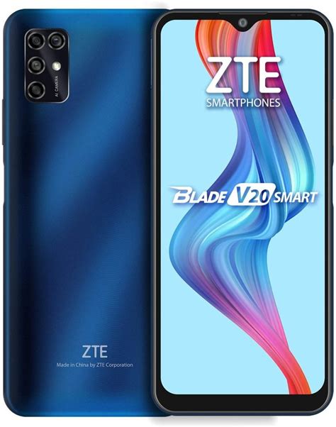 Celular Zte Blade V20 Smart 128gb 4gb Ram Desbloqueado Azul Envío Gratis