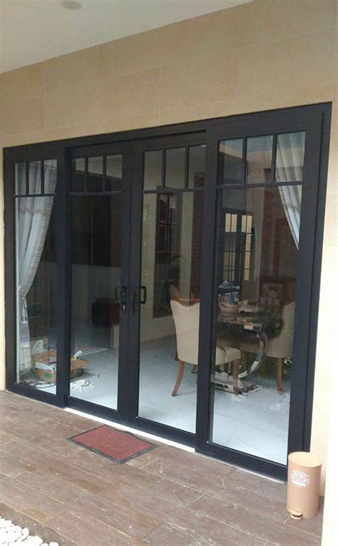 Pintu Geser Atau Pintu Sliding Minimalis Dari Kusen Upvc Matang