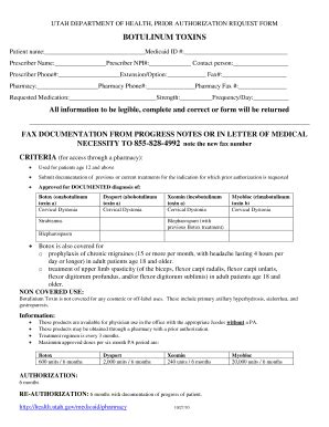 Fillable Online Health Utah Fax Documentation From Progress Notes Or In